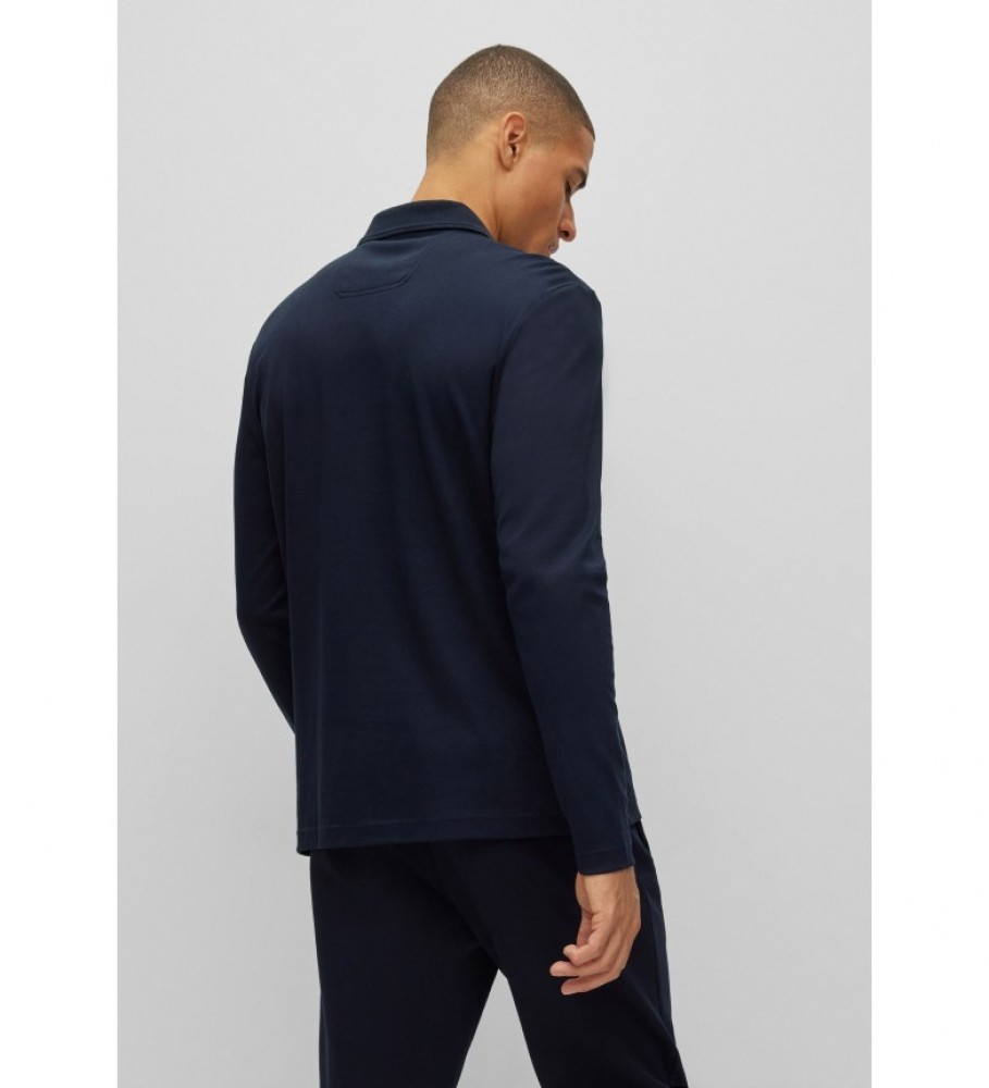 Camisa Polo BOSS Interlock 50476433 Azul Marinho