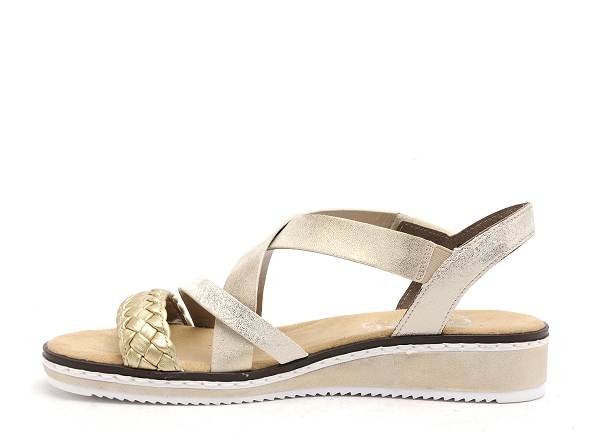 Rieker nu pieds plats femme v3663 beige