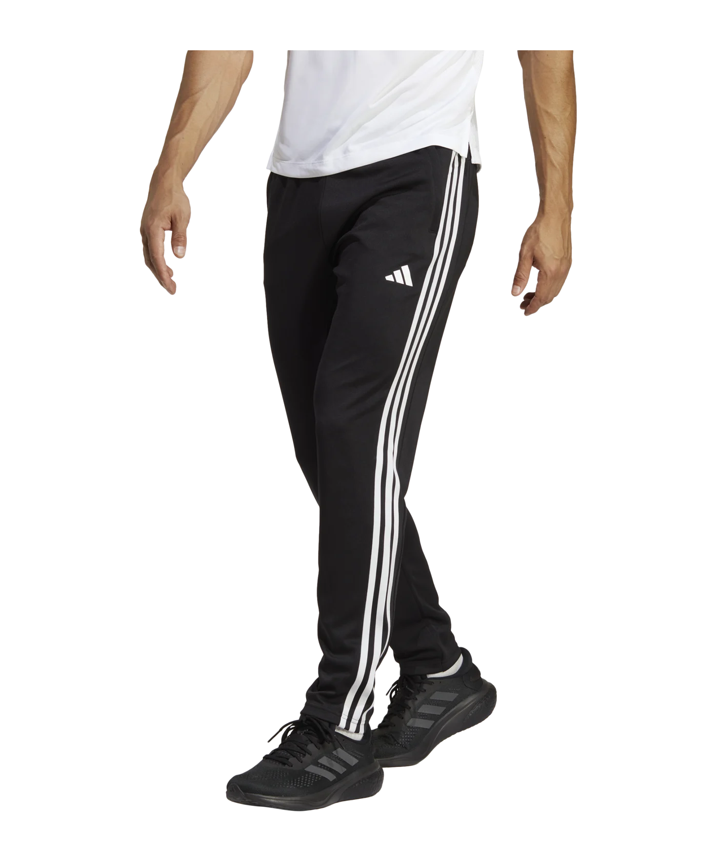 adidas Base 3-Stripes Trainingshose Schwarz Weiss