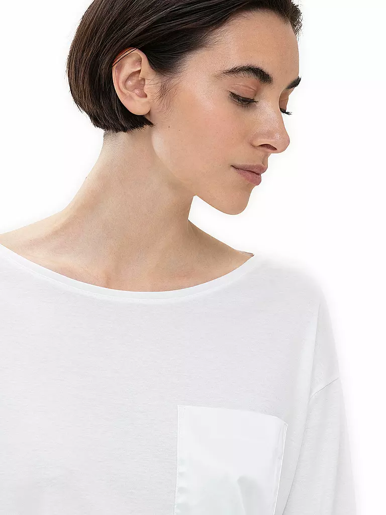 MEY Pyjamashirt weiss