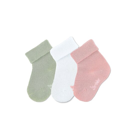 Lot 3 Paires de chaussettes   Rose/Vert/Blanc        de               Sterntaler
