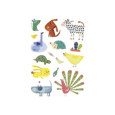 Maildor - 6 feuilles gommettes animaux