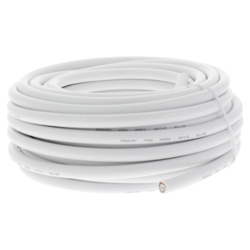 Q-Link coax kabel 10 meter wit kabelkeur