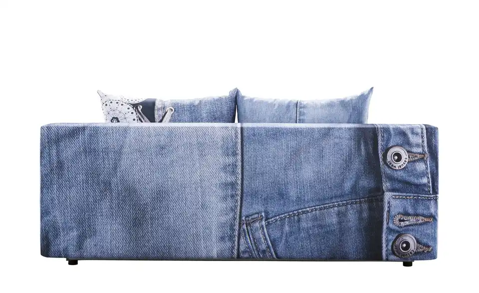 Schlafsofa Mural Blue Denimblau, mehrfarbig Grundfunktion
