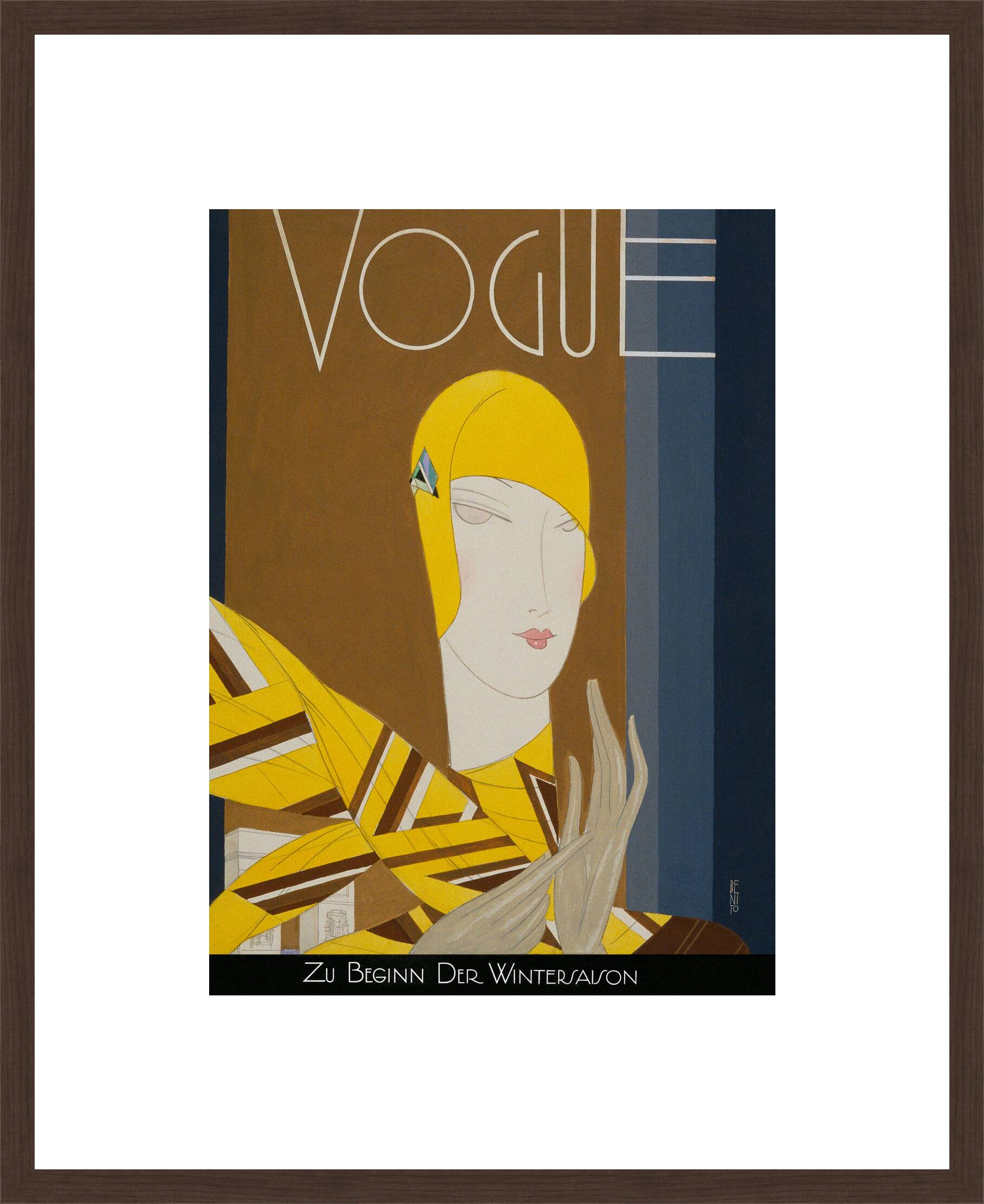 Cover, Benito I by German Vogue Collection - Limited Edition. Edition of: 100. Archive Stamp.