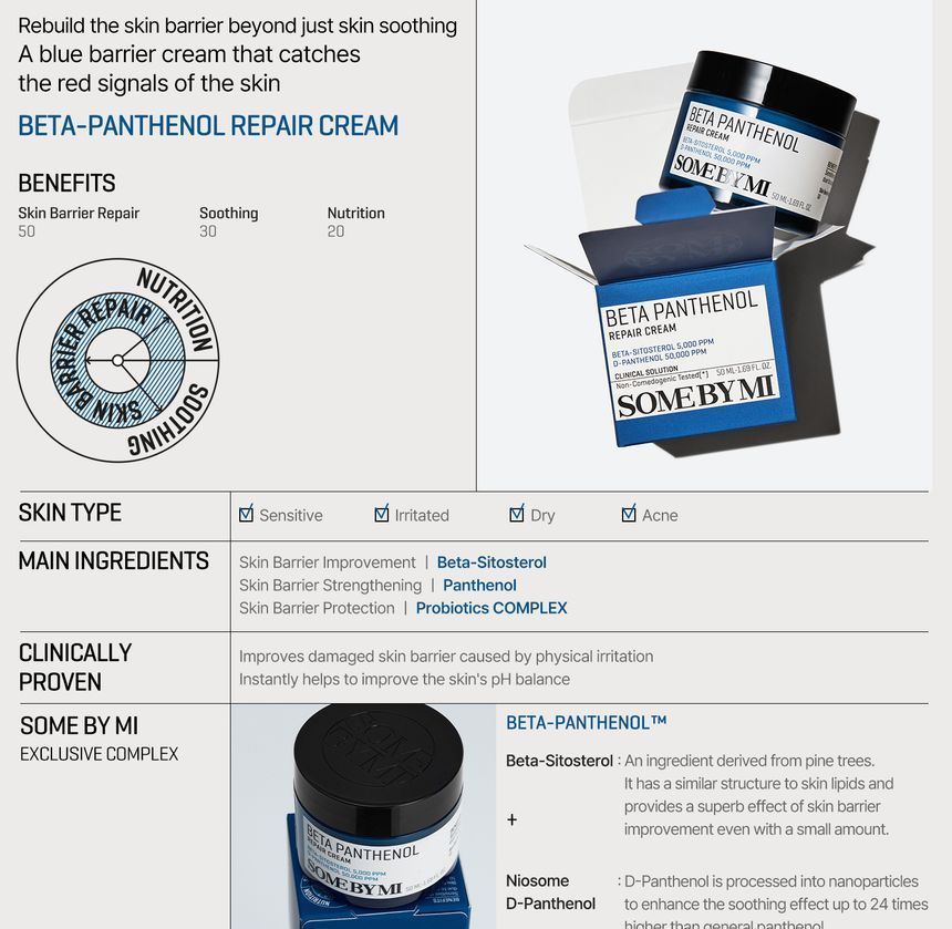SOME BY MI - Beta Panthenol Repair Cream