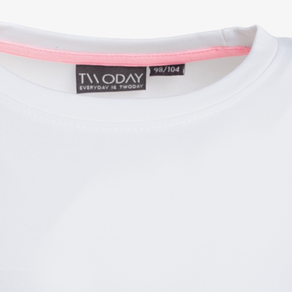 TwoDay meisjes basic T-shirt wit