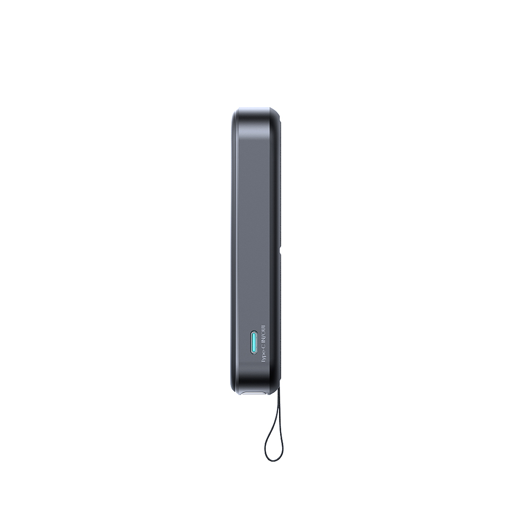 (15W) 10000mAh Magnetische Qi2 MagSafe Powerbank USB C Ladegerät mit LED Anzeige   Kickstand (JR-PBM11) - Schwarz