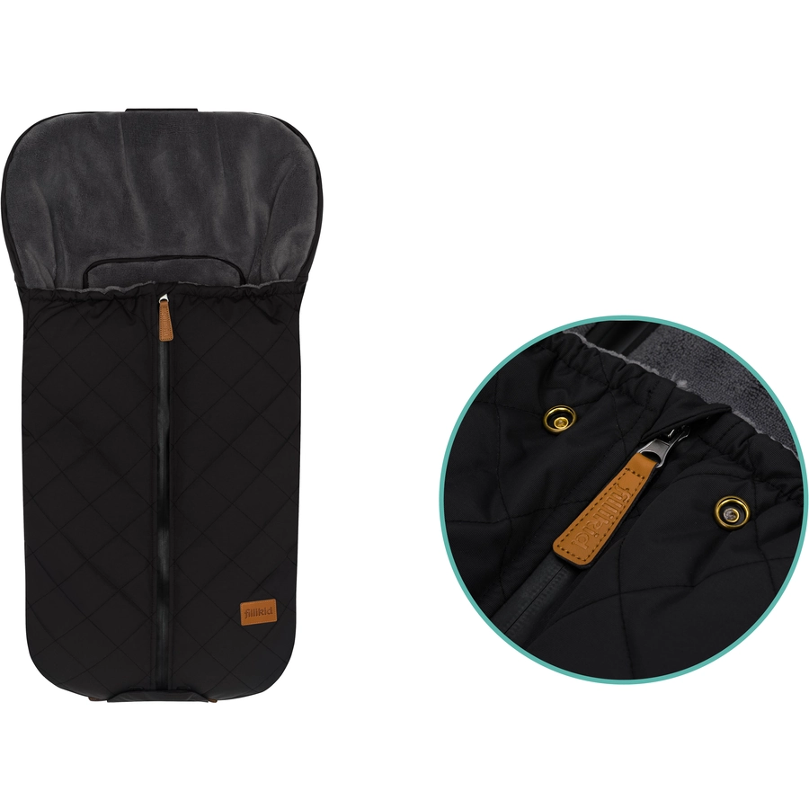 fillikid Winterfußsack Nevado für Babyschale Schwarz