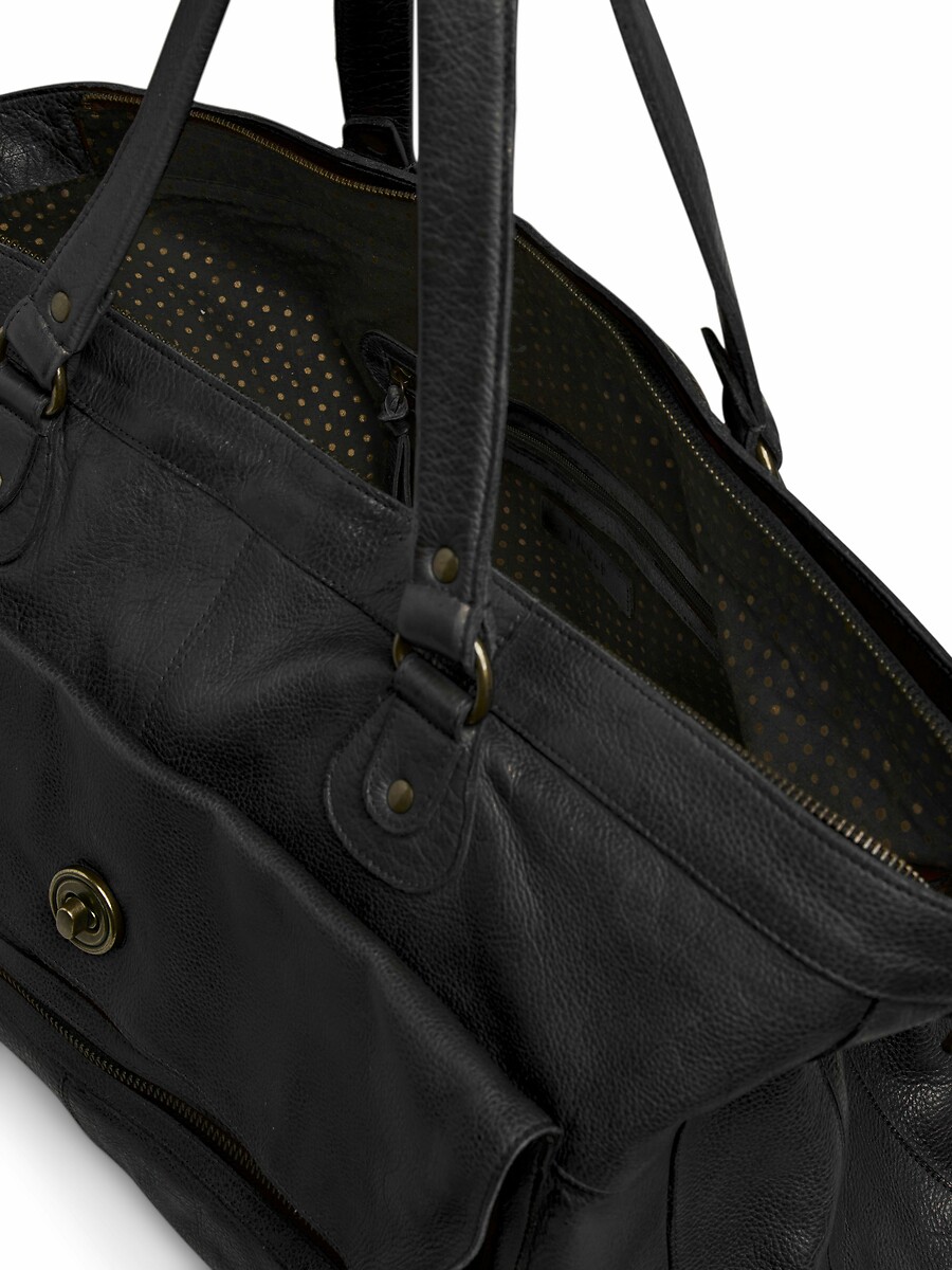 PEÇAS<br>Bolsa de couro totalmente real