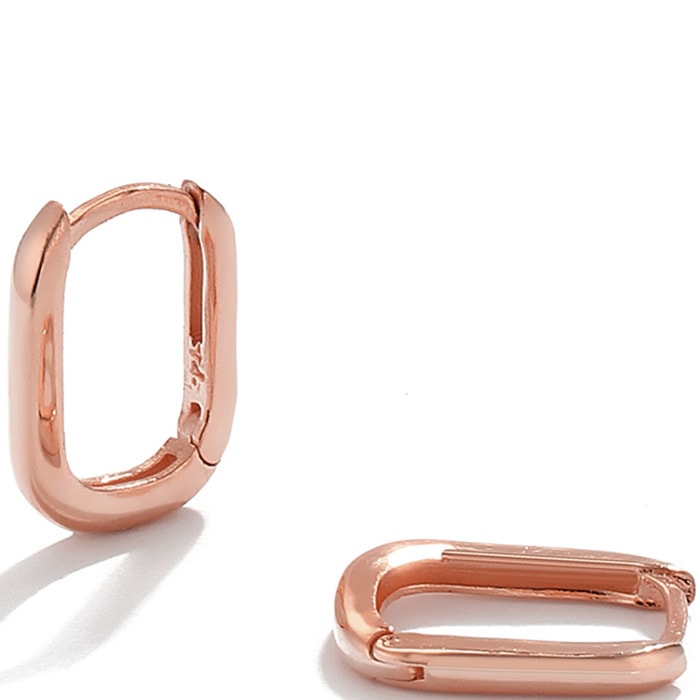 Boucles d'oreilles - Argent 925/000 plaqué doré rose