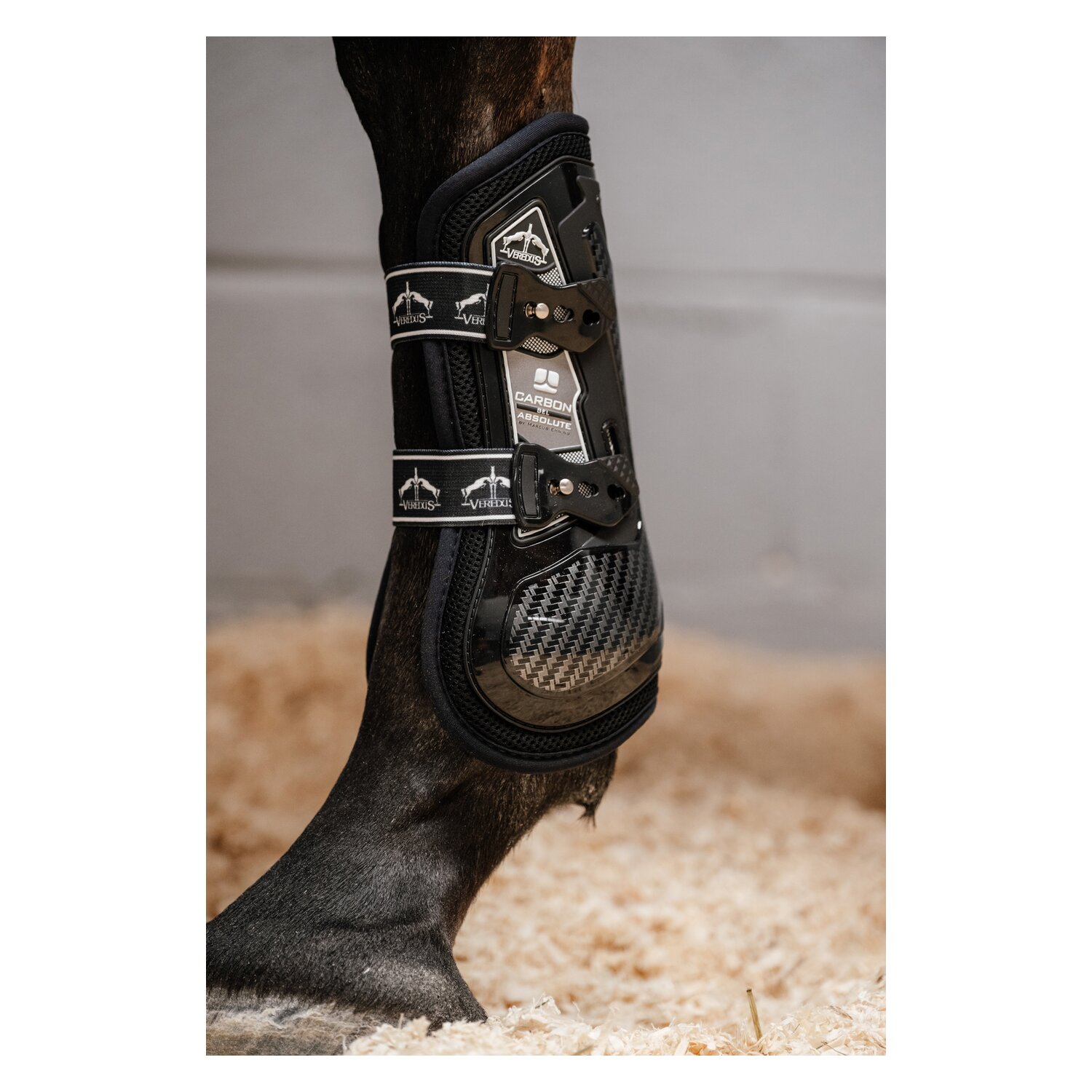 VEREDUS Gamaschen Carbon Gel Absolute, für die Vorderbeine  - black