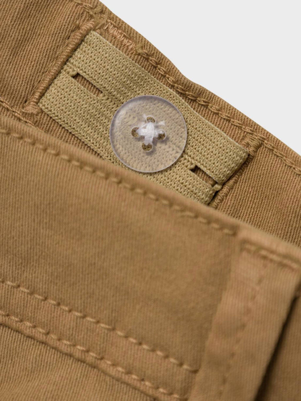 NAME IT regular fit chino short NKMSILAS geelbruin
