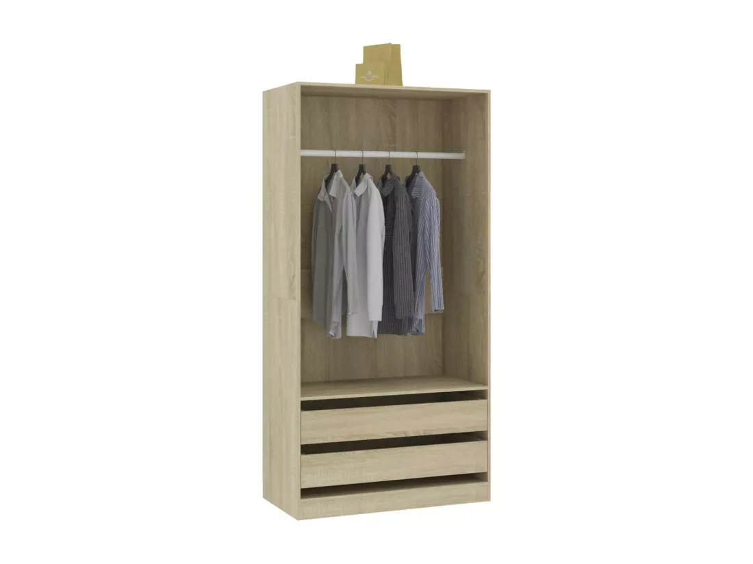 Garde-robe Chêne sonoma 100x50x200 cm Bois d'ingénierie
