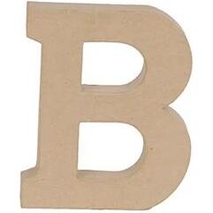 Lettre B kraft 20cm - Kraft