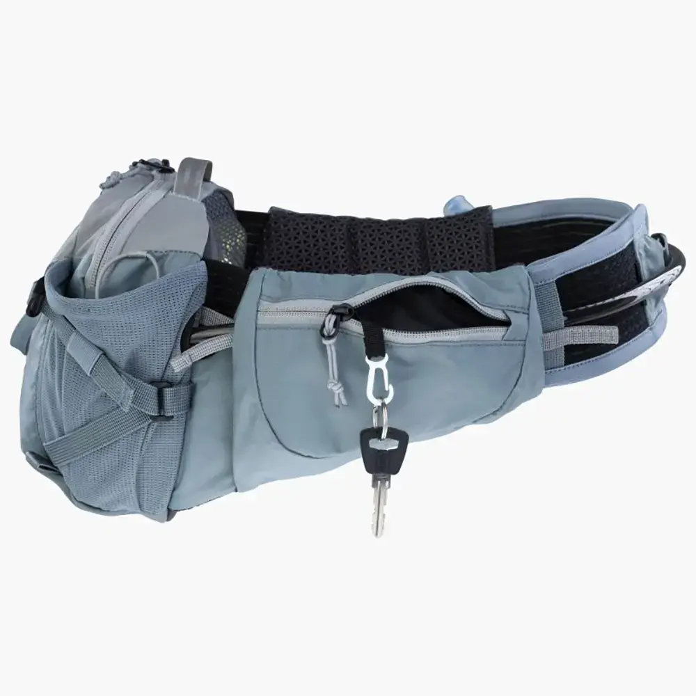 Evoc Hip Pack Pro 3L + 1.5L Bladder Drinkheuptas Lichtgrijs/Blauw