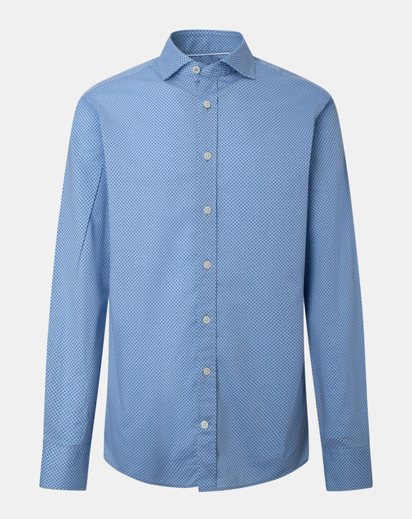 Hackett London Chemise Slim Fit imprimée bleue