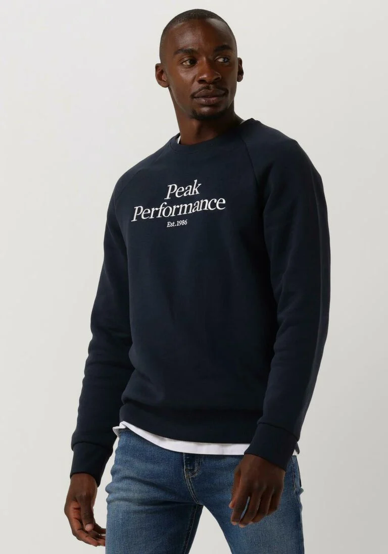 PEAK PERFORMANCE blauwe peak performance trui m original crew