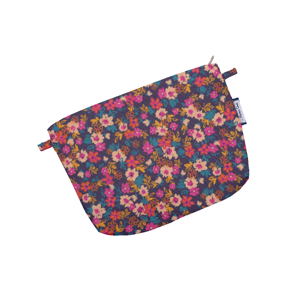Mini Pochette Tissu Hippie Fleurie