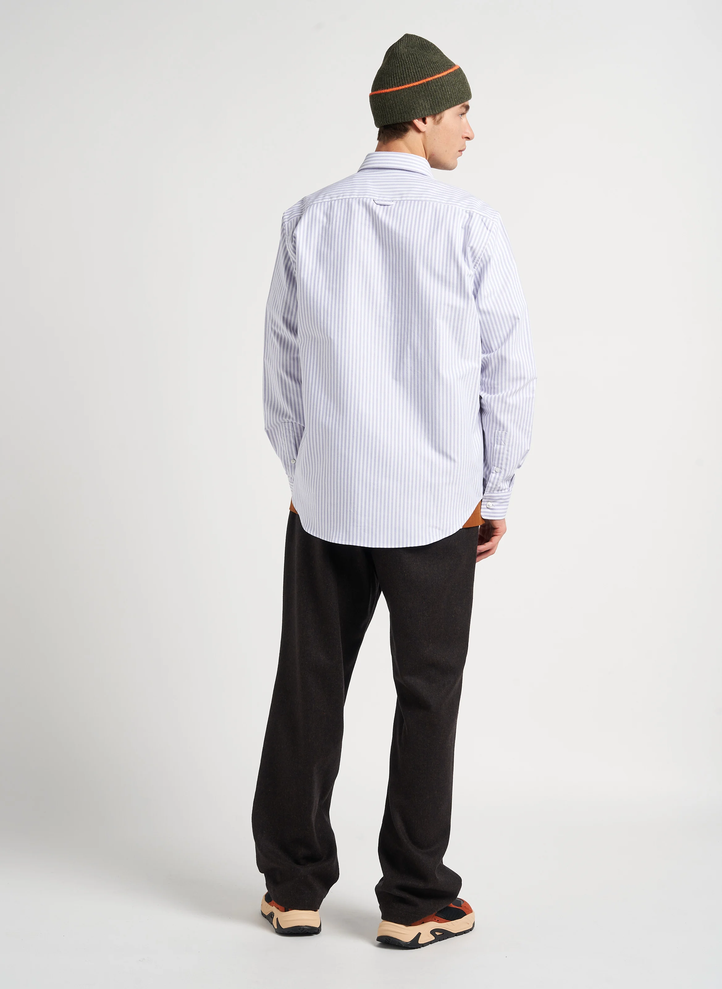 PARSH TERRA - Pantalon droit en laine vierge | Marron