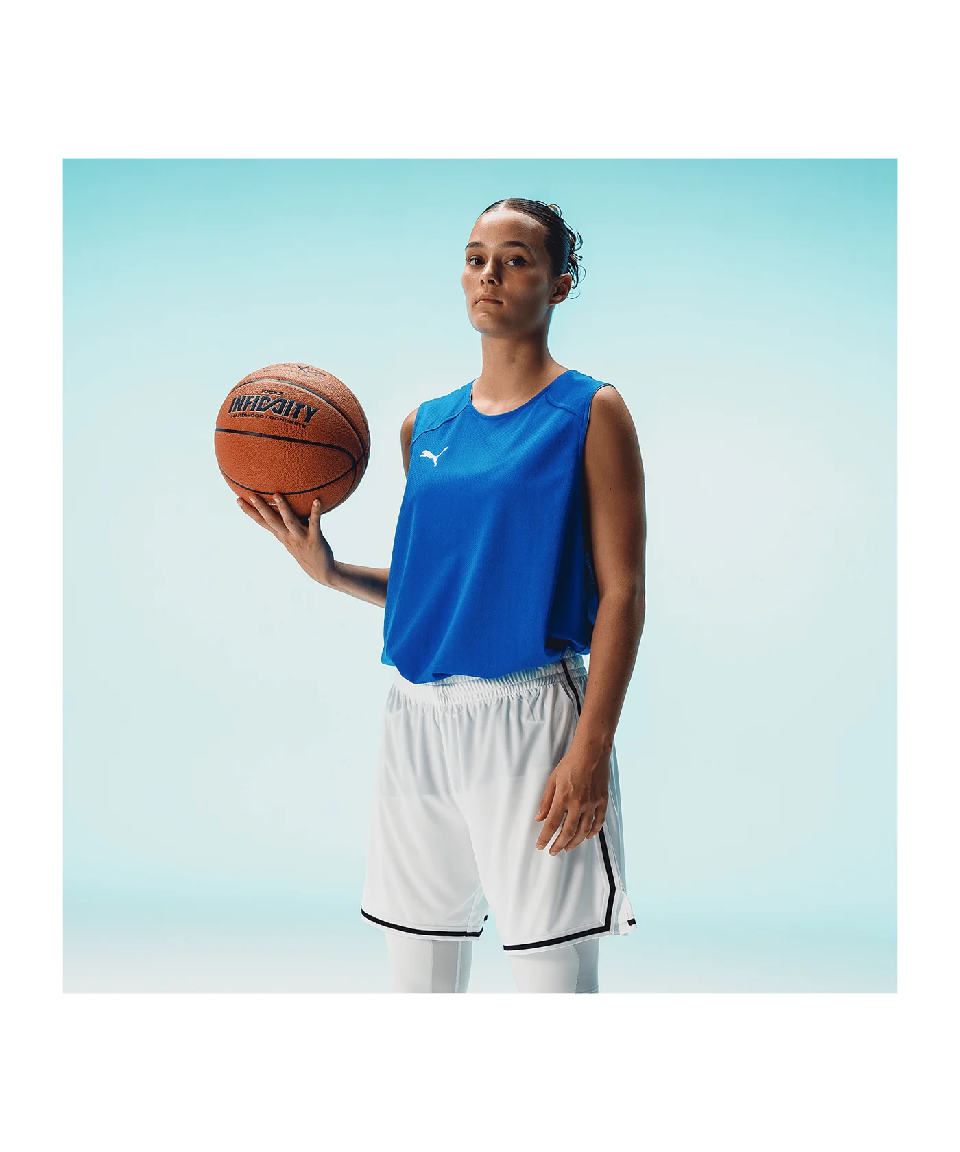 PUMA Hoops Team Game Short Weiss F02