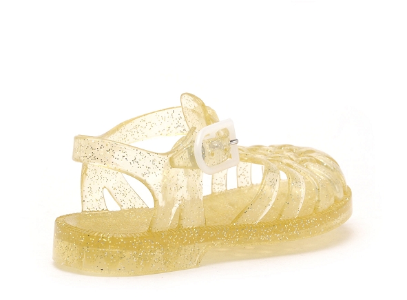 Meduse mules et sabots enfant sun or