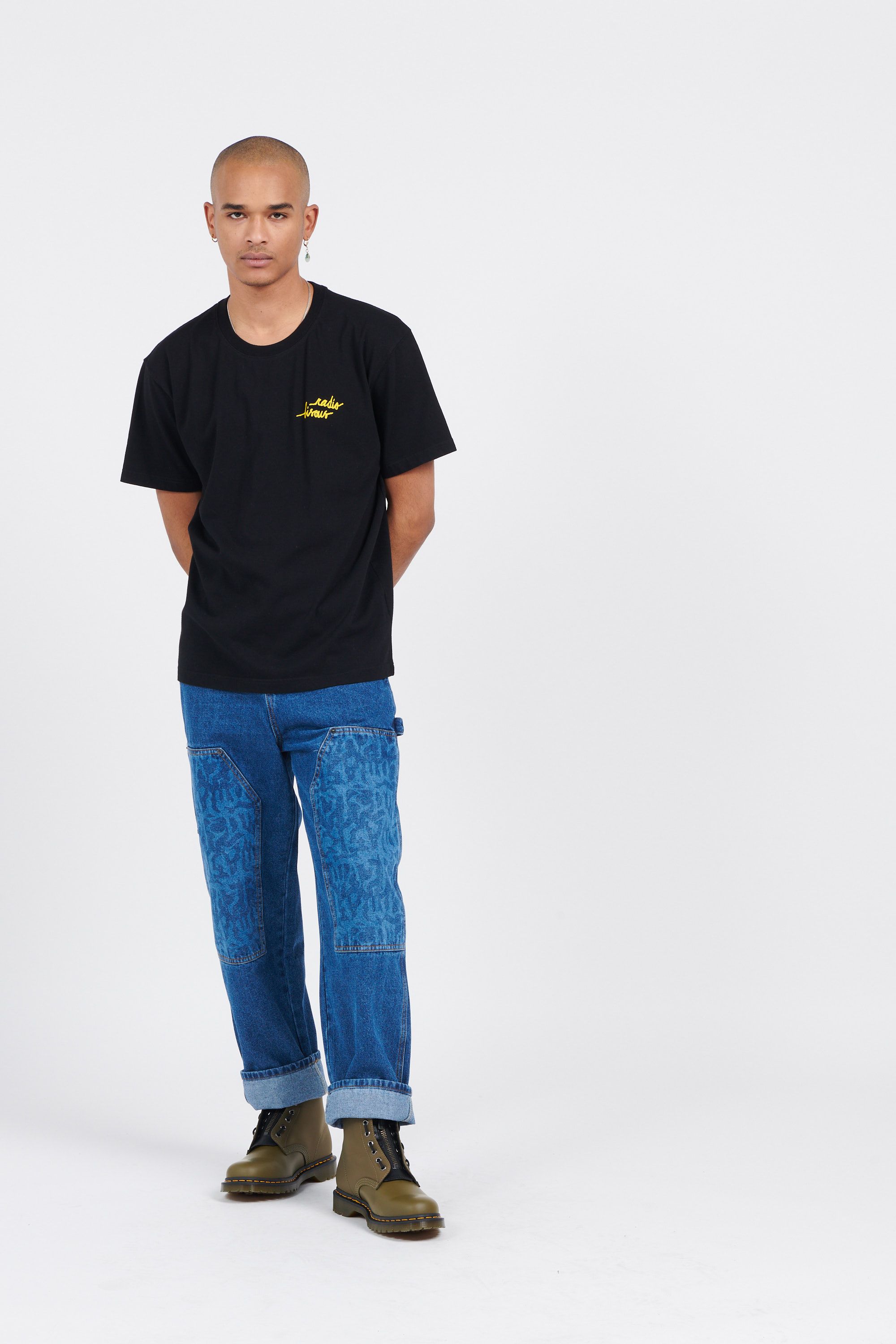 WASTED Jean DOUBLE KNEE FEELER Bleu