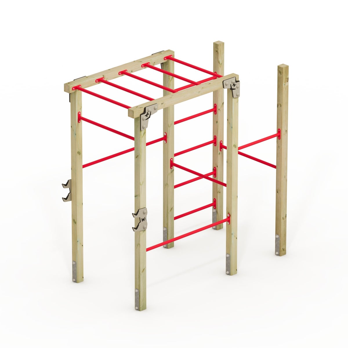WICKEY FIT Base 605 – outdoor fitnesstoestel – rood
