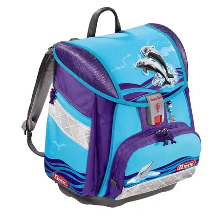 Step by Step Schulranzen-Set TOUCH 2 Happy Dolphins 4-teilig