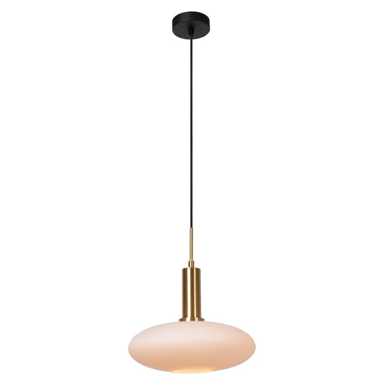 Lucide Singala 1 hanglamp opaal/messing