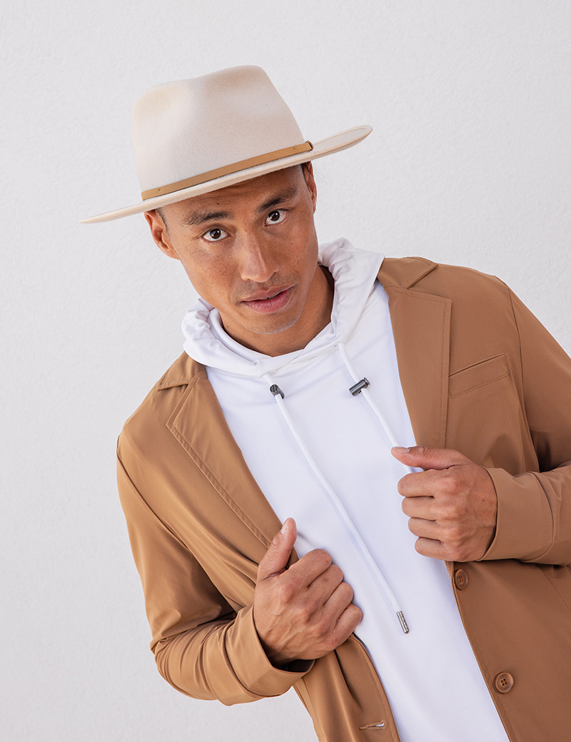 HBT BLAZER ANDY MARRON HOMME