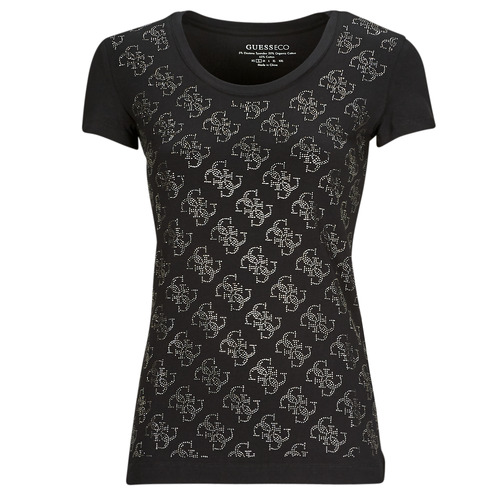 Guess - SS VN 4G ALLOVER TEE - Noir