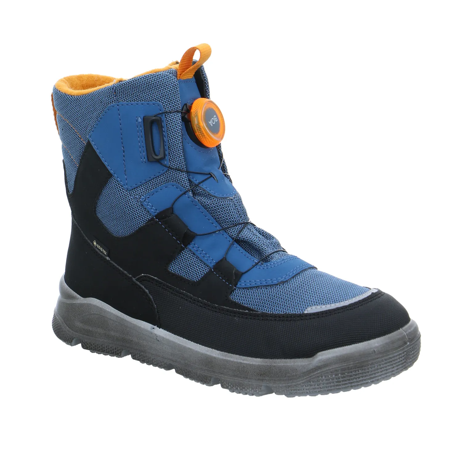 SUPERFIT Jungen- Snowboot Membran Blau Textil  Winterstiefel