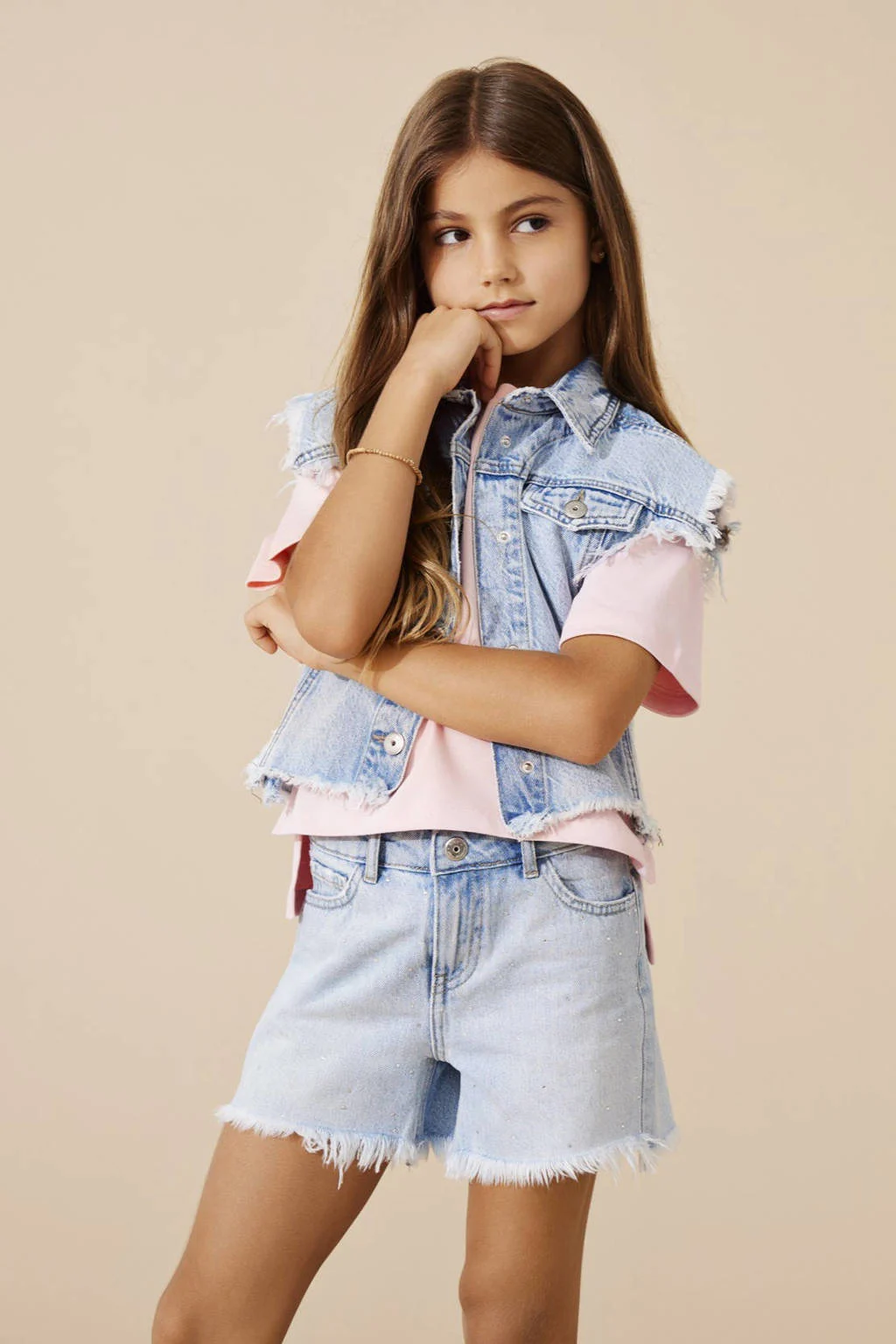 ONLY gilet KOGCOBAIN light blue denim