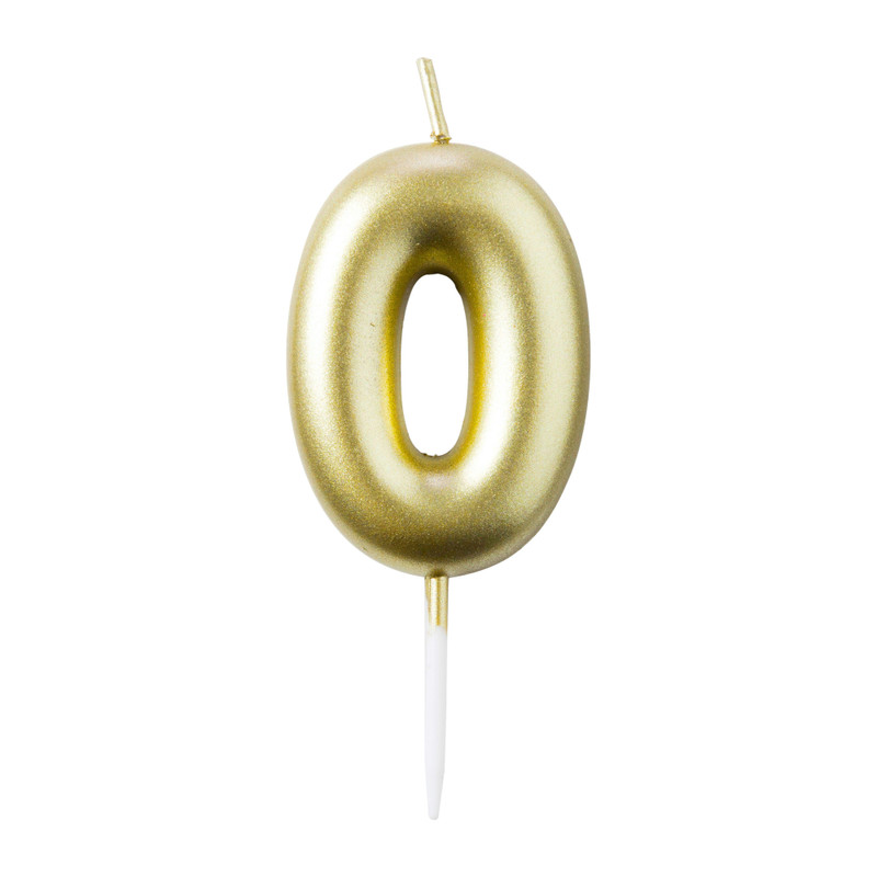 Cijferkaars 0 - goud