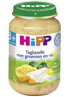 HiPP 8M  Babymaaltijd Tagliatelle Groenten En Vis