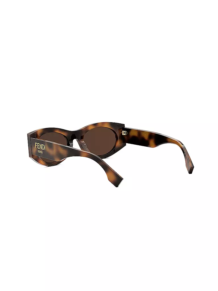 FENDI FENDI Roma havana ovale Sonnenbrille braun