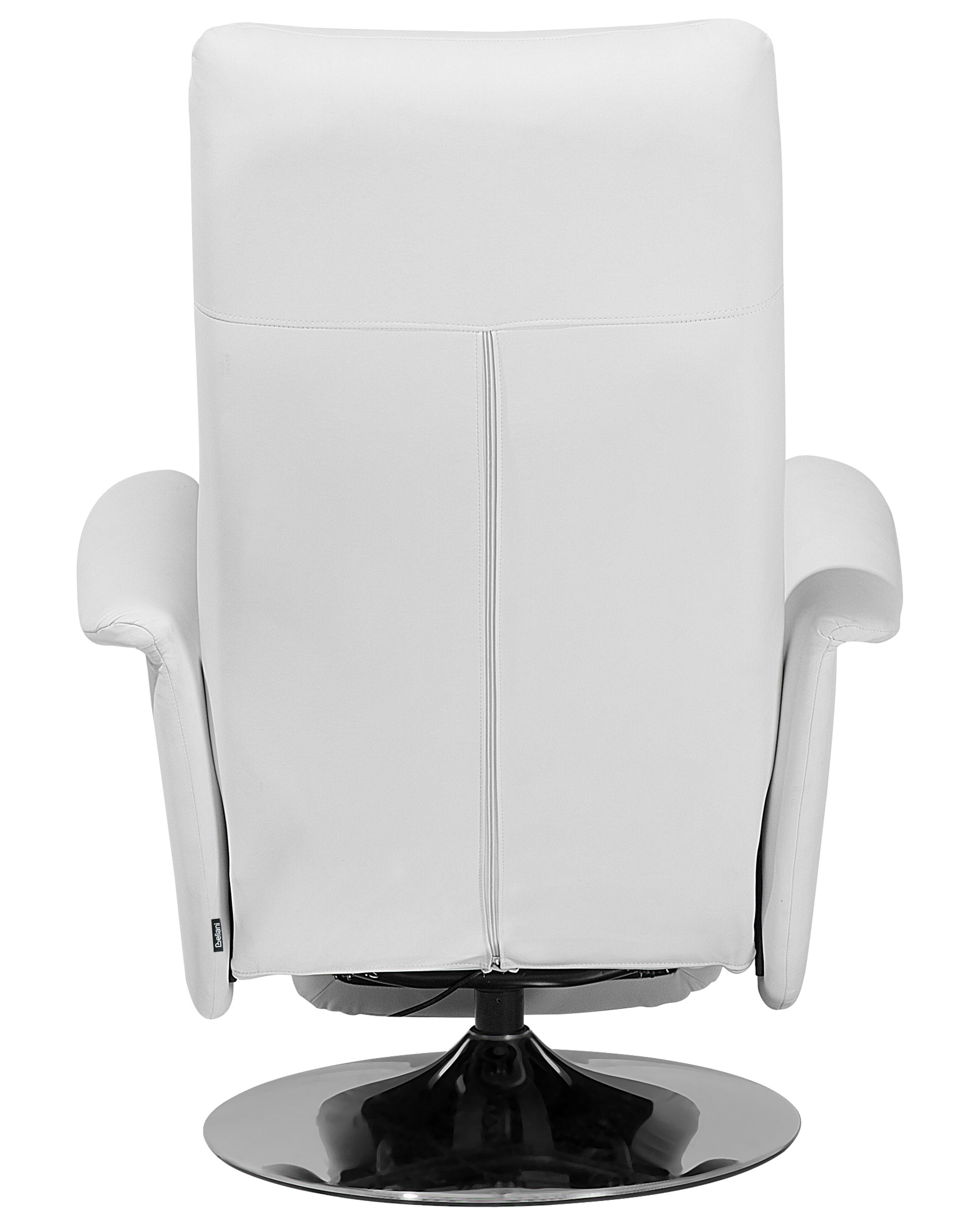 Relaxfauteuil PRIME inclusief voetensteun Kunstleer Wit