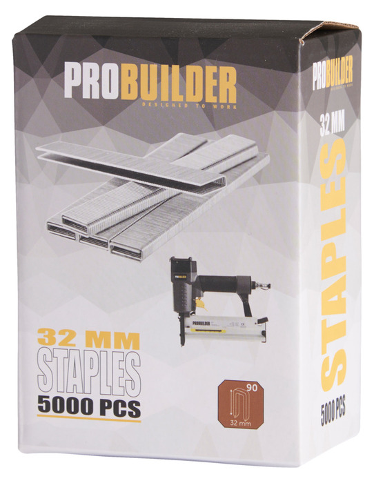 Hæfteklamme 32 mm nr. 90 5000 stk. - Probuilder