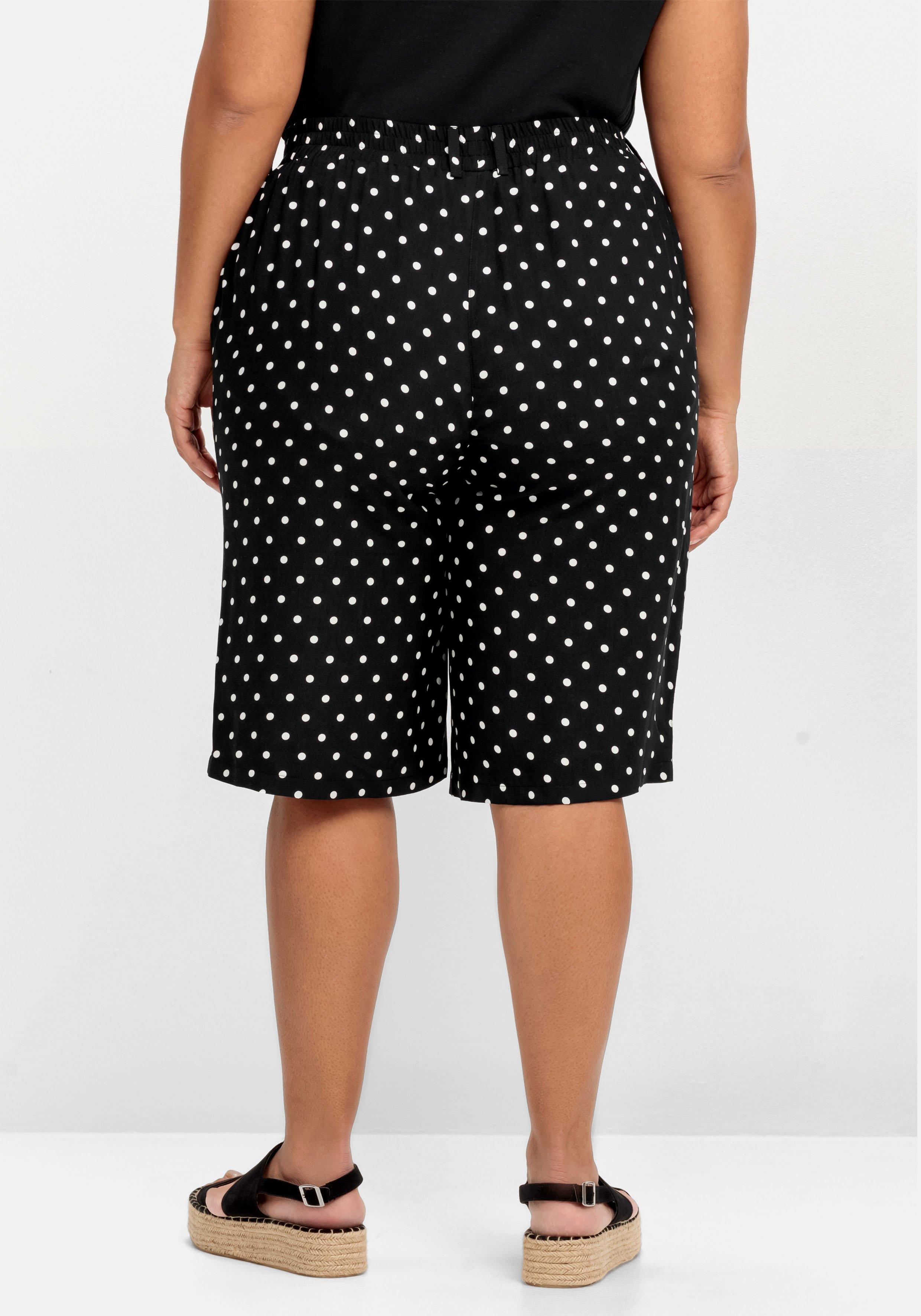 Weite Bermudas mit Gummibund