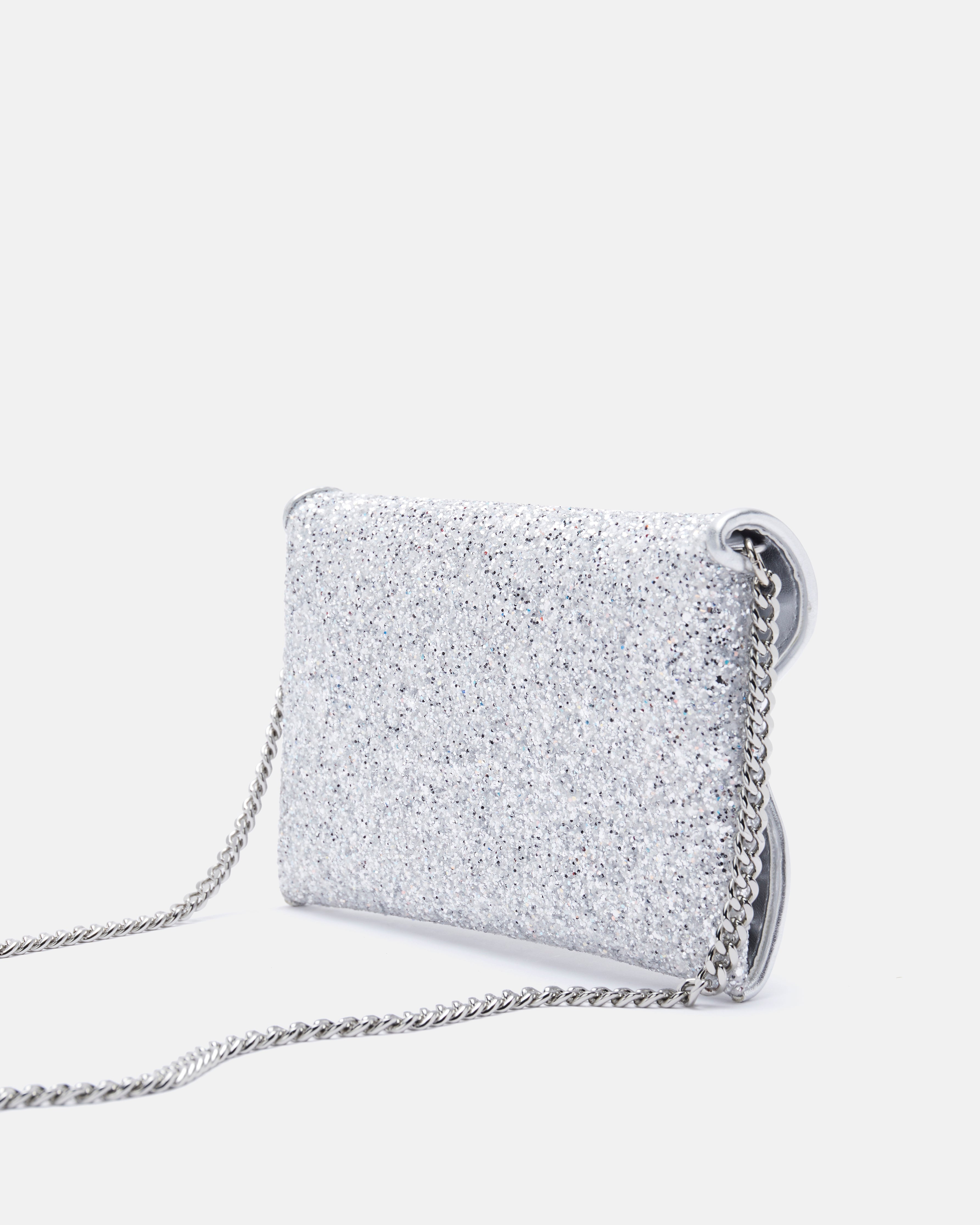 POCHETTE KLOW/STRASS ARGENT