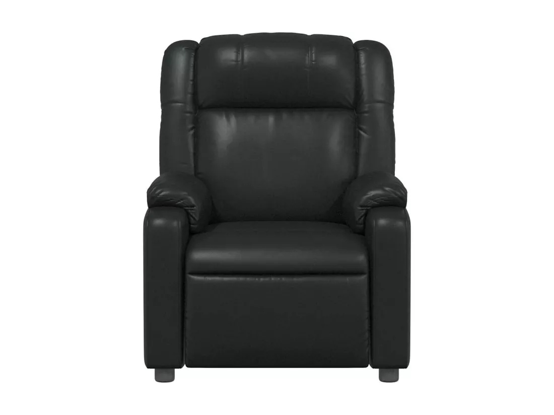 Fauteuil massant inclinable Noir Similicuir