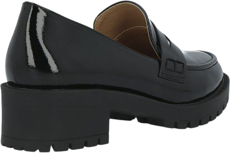 Bianco BIAPEARL Simple Penny Loafer Patent Aquarius Black
