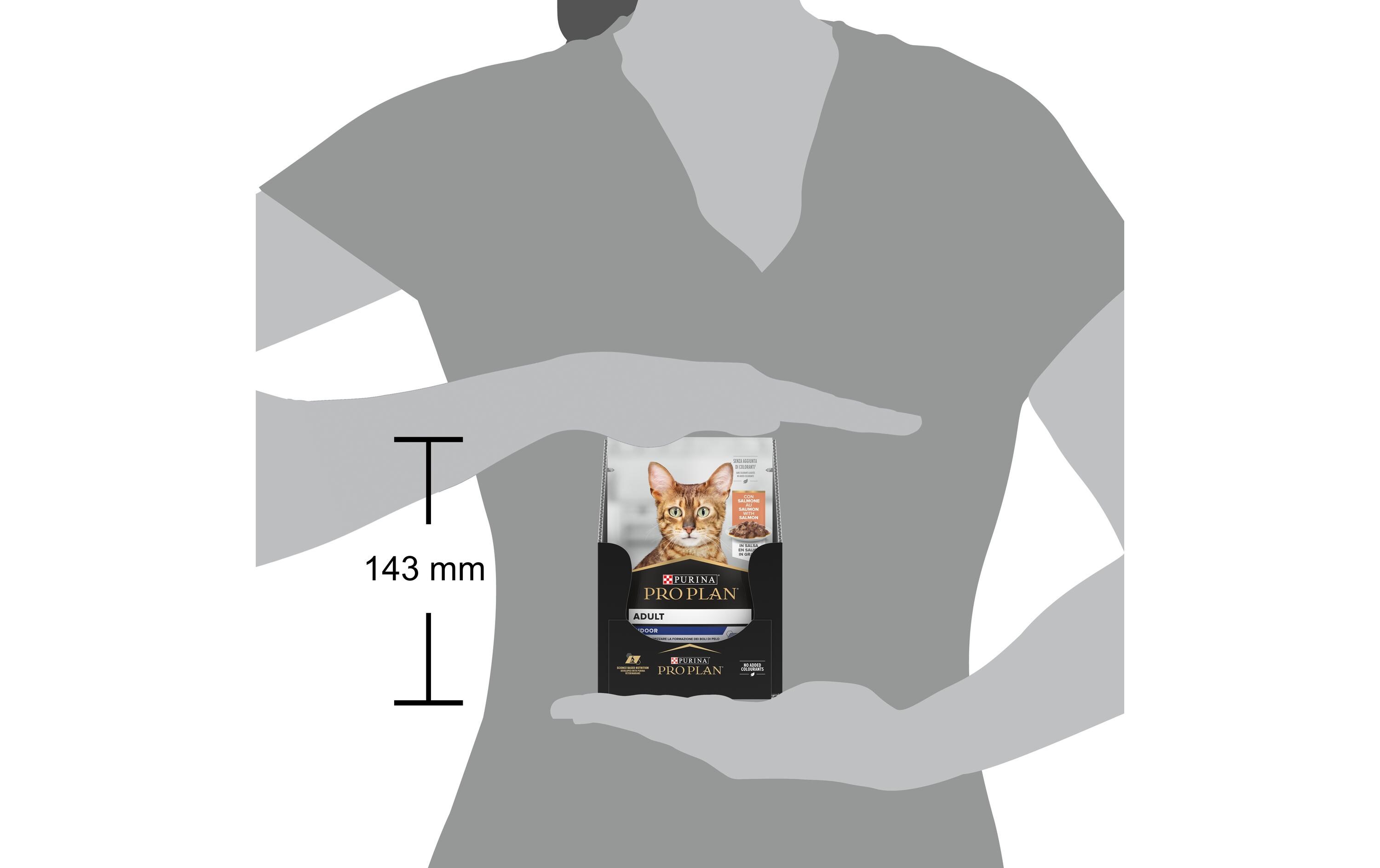 Adult Indoor in Sauce mit Lachs 26 x 85 gAlleinfuttermittel für ausgewachsene Katzen