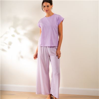Pyjama femme à rayures - BECQUET CRÉATION