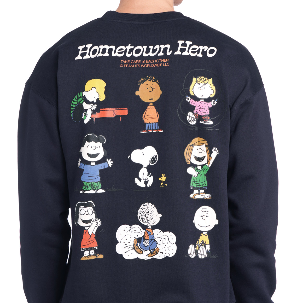 Jonas Nielsen Peanuts Sweatshirt mit Rückenprint dunkelblau