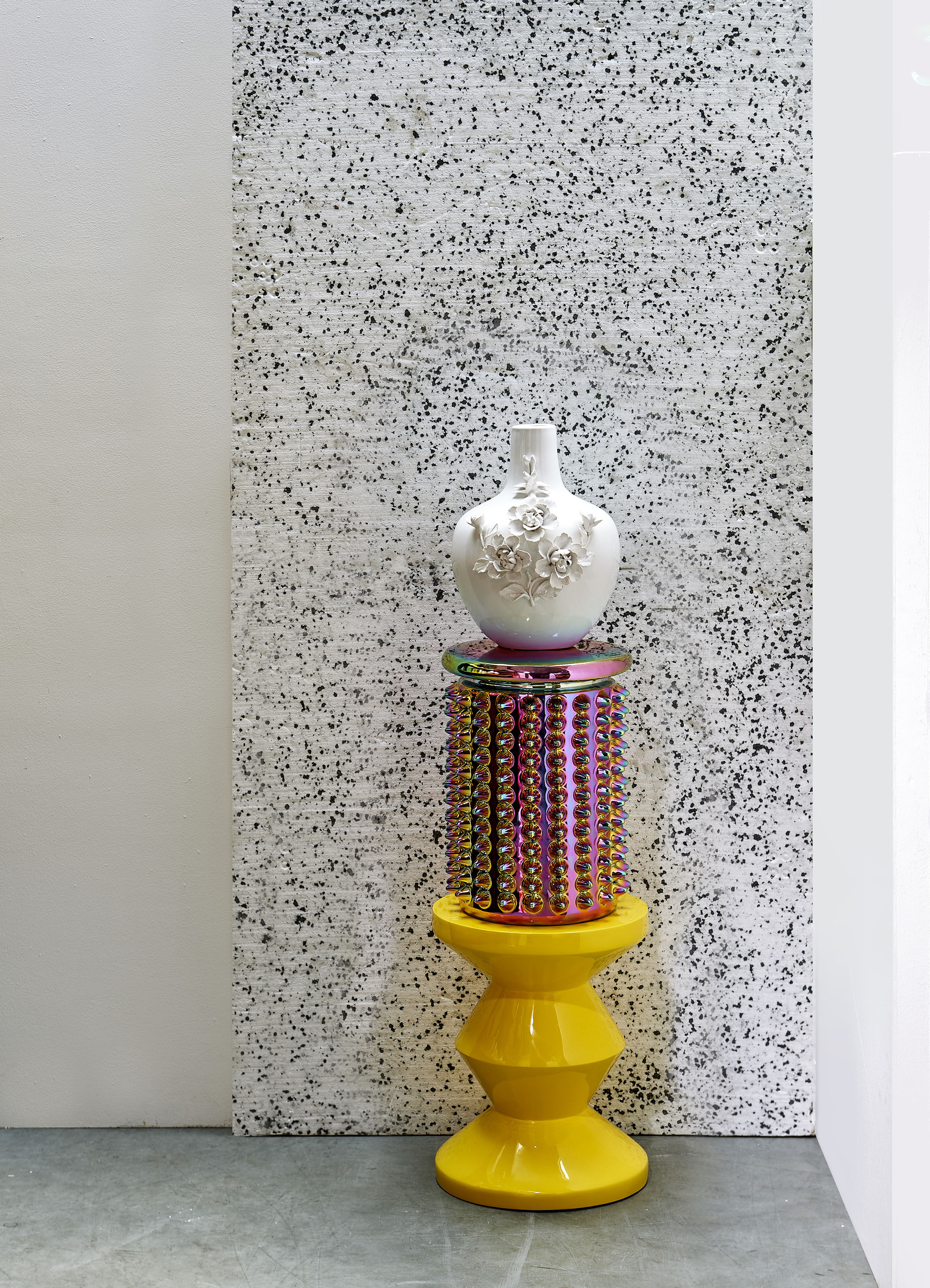 OILY SPIKES - Tabouret céramique | Multicolore