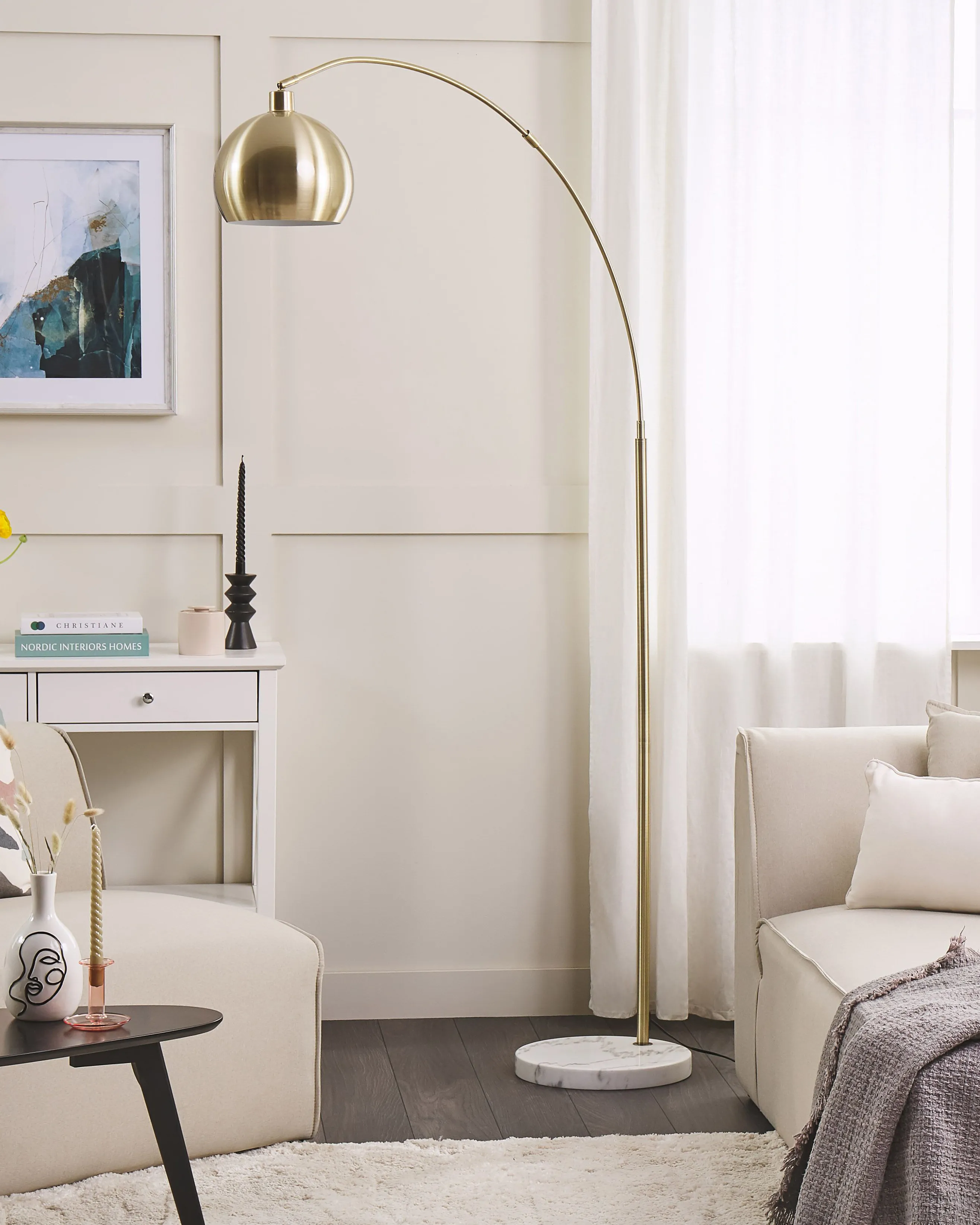 Staande lamp PAROO Metaal Messing