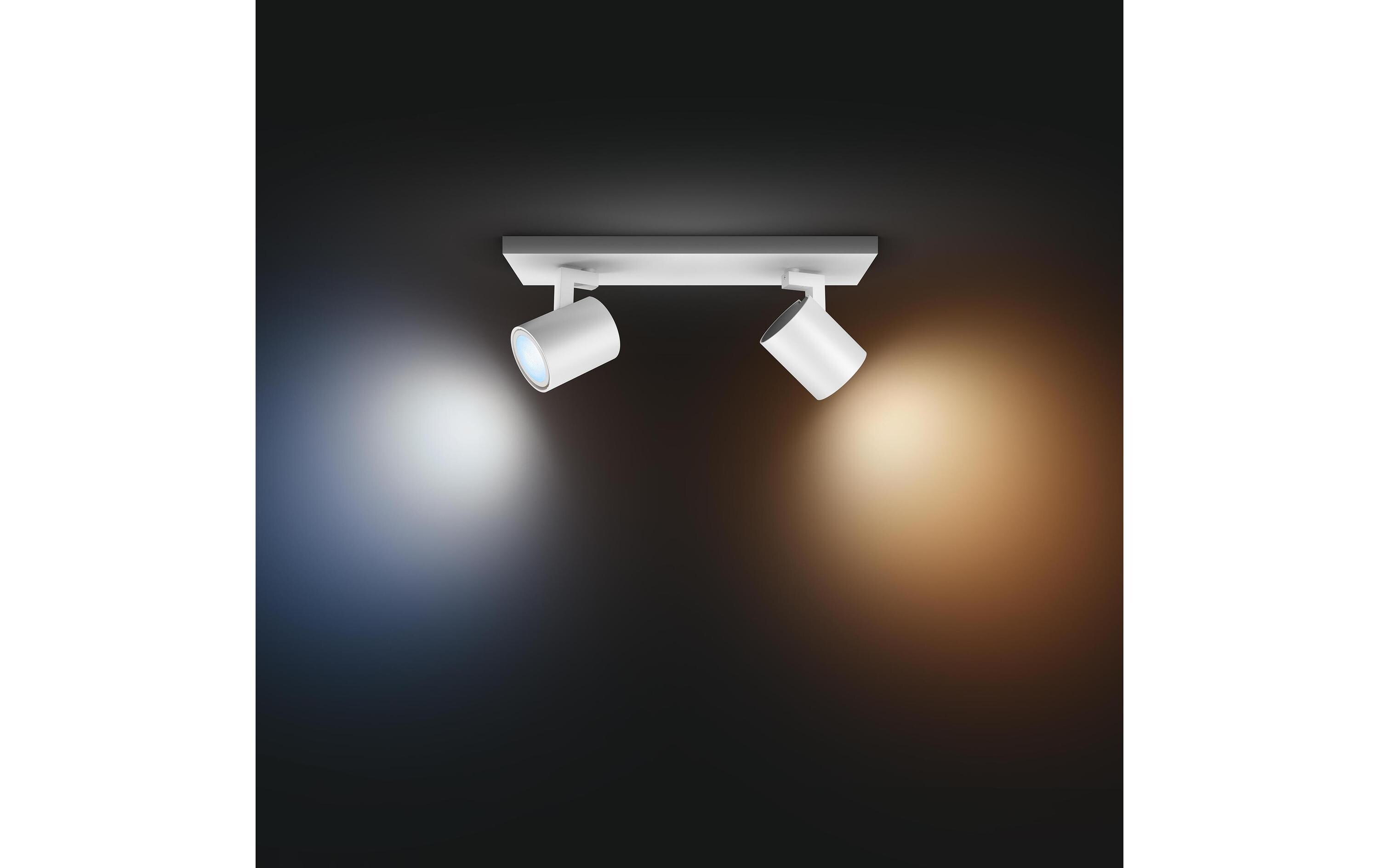 White Ambiance Runner Doppelspot Weiss<br>Individuell einstellbare Spots für perfektes Licht in jedem Raum
