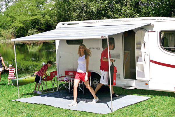 Fiamma F45s Polar White 260 Royal Grey cassetteluifel